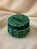 Emerald Paisley Potli Bangle Box for Wedding & Gifting | Handcrafted Jewelry Storage