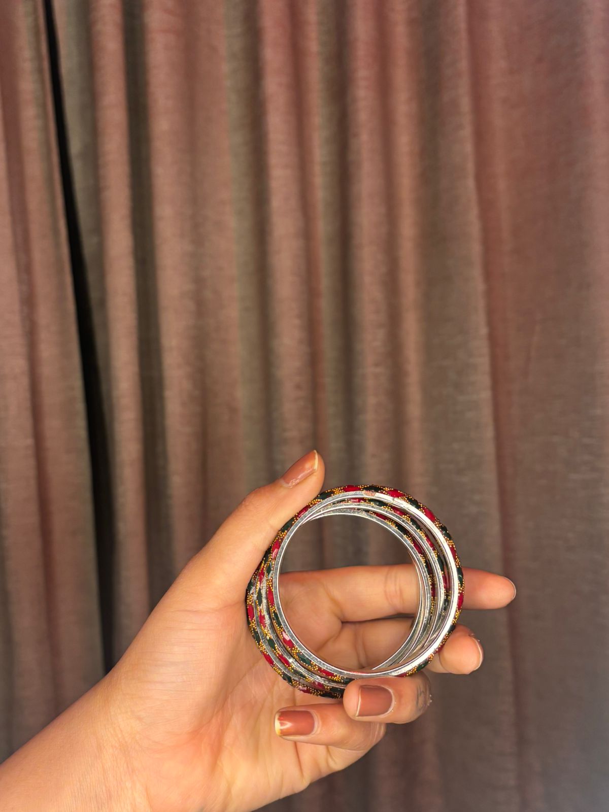 Rang Mahal – Red & Green Stonework Lac Bangles | Handcrafted Bridal Jewelry